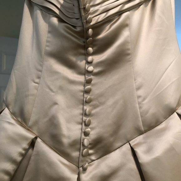 Stephen Yearick Strapless Wedding Gown and Veil - NWT- Champagne Color - Picture 8 of 16